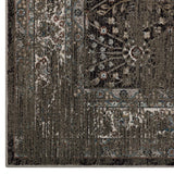 Berit Distressed Vintage Floral Lattice 5x8 Area Rug Brown and Beige R-1104A-58