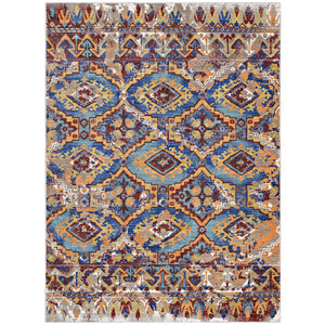 Centehua Distressed Southwestern Aztec 4x6 Area Rug Multicolored R-1118A-46