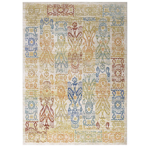 Solimar Distressed Southwestern Aztec 4x6 Area Rug Multicolored R-1119A-46