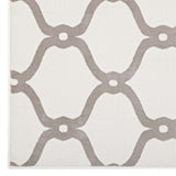 Beltara Chain Link Transitional Trellis 5x8 Area Rug Beige and Ivory R-1129C-58