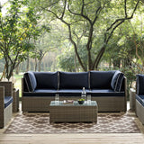 Modway Furniture Cerelia Moroccan Trellis 5x8 Indoor and Outdoor Area Rug 0423 Light and Dark Beige R-1139A-58