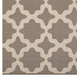 Cerelia Moroccan Trellis 8x10 Indoor and Outdoor Area Rug Light and Dark Beige R-1139A-810