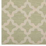 Cerelia Moroccan Trellis 9x12 Indoor and Outdoor Area Rug Beige and Light Green R-1139B-912