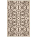 Ariana Vintage Floral Trellis 5x8 Indoor and Outdoor Area Rug Light and Dark Beige R-1142A-58