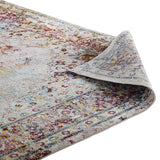 Success Merritt Transitional Distressed Floral Persian Medallion 4x6 Area Rug Multicolored R-1158A-46