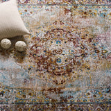 Success Merritt Transitional Distressed Floral Persian Medallion 4x6 Area Rug Multicolored R-1158A-46