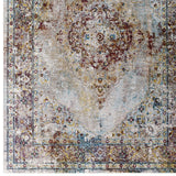 Success Merritt Transitional Distressed Floral Persian Medallion  5x8 Area Rug Multicolored R-1158A-58