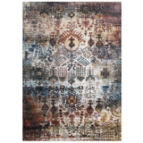 Success Tahira Transitional Distressed Vintage Floral Moroccan Trellis 8x10 Area Rug Multicolored R-1159A-810
