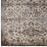 Success Kaede Distressed Vintage Floral Moroccan Trellis 8x10 Area Rug Multicolored R-1161A-810