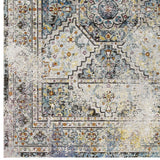 Success Jacinda Distressed Vintage Floral Persian Medallion 5x8 Area Rug Multicolored R-1164A-58