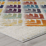 Entourage Florin Abstract Floral 5x8 Area Rug Multicolored R-1166A-58