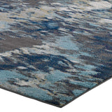 Modway Furniture Entourage Foliage Contemporary Modern Abstract 8x10 Area Rug XRXT Blue, Tan, Gray R-1172B-810