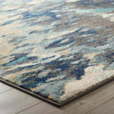 Modway Furniture Entourage Foliage Contemporary Modern Abstract 8x10 Area Rug XRXT Blue, Tan, Gray R-1172B-810