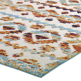 Reflect Takara Abstract Diamond Moroccan Trellis 5x8 Indoor and Outdoor Area Rug Multicolored R-1180B-58