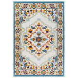 Reflect Ansel Distressed Floral Persian Medallion 5x8 Indoor and Outdoor Area Rug Multicolored R-1183A-58