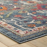Tribute Every Distressed Vintage Floral 5x8 Area Rug Multicolored R-1186A-58