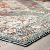 Tribute Camellia Distressed Vintage Floral Persian Medallion 8x10 Area Rug Multicolored R-1189A-810