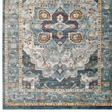 Tribute Diantha Distressed Vintage Floral Persian Medallion 5x8 Area Rug Multicolor R-1190A-58