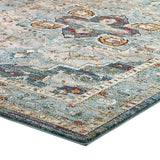 Tribute Diantha Distressed Vintage Floral Persian Medallion 5x8 Area Rug Multicolor R-1190A-58