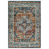 Tribute Diantha Distressed Vintage Floral Persian Medallion 5x8 Area Rug Multicolored R-1190B-58