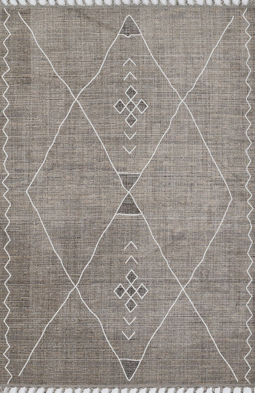 Momeni Rabat RBT-1 Machine Made Contemporary Geometric Indoor Area Rug Grey 10' x 14' RABATRBT-1GRYA0E0