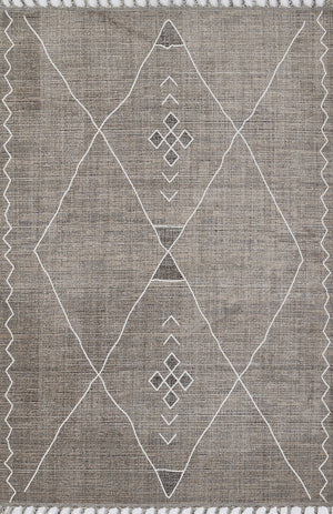 Momeni Rabat RBT-1 Machine Made Contemporary Geometric Indoor Area Rug Grey 10' x 14' RABATRBT-1GRYA0E0