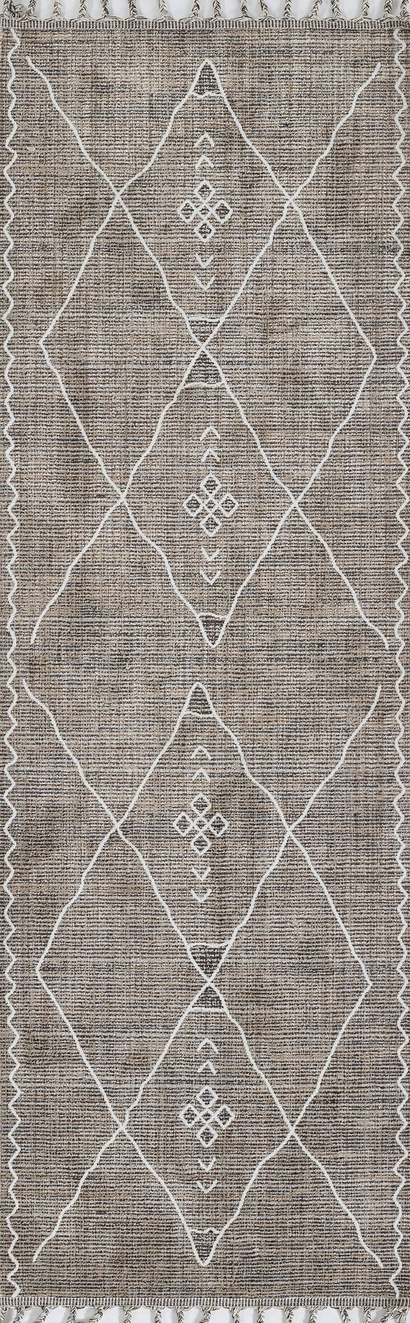 Momeni Rabat RBT-1 Machine Made Contemporary Geometric Indoor Area Rug Grey 10' x 14' RABATRBT-1GRYA0E0