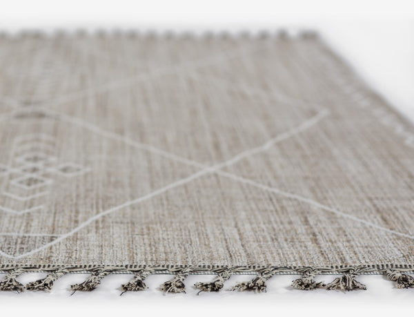 Momeni Rabat RBT-1 Machine Made Contemporary Geometric Indoor Area Rug Grey 10' x 14' RABATRBT-1GRYA0E0