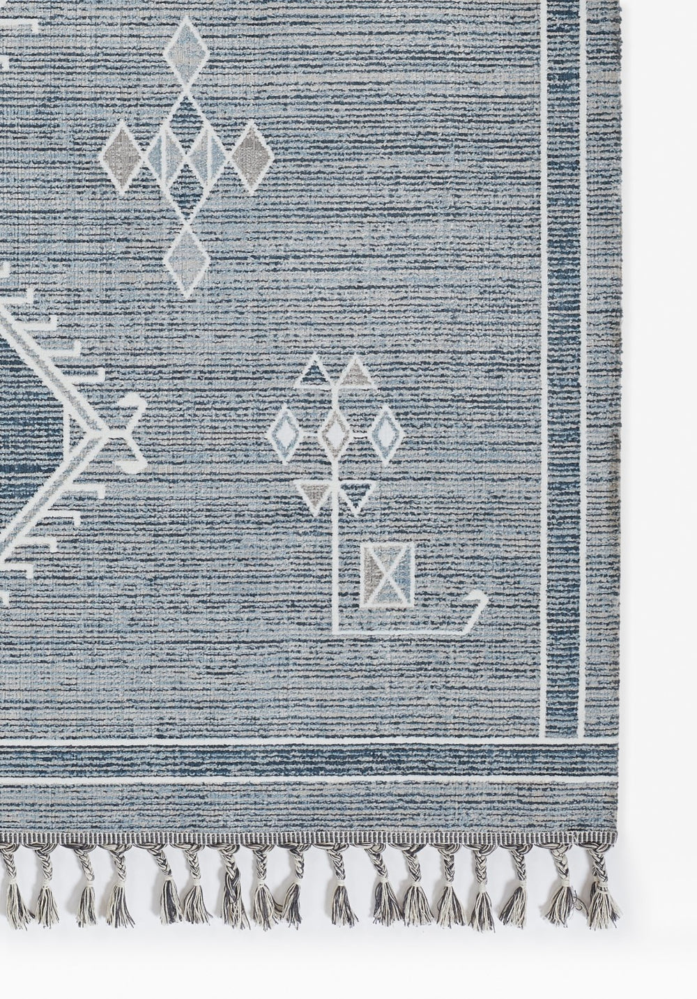 Momeni Rabat RBT-2 Machine Made Contemporary Geometric Indoor Area Rug Blue 10' x 14' RABATRBT-2BLUA0E0