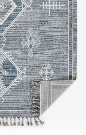 Momeni Rabat RBT-2 Machine Made Contemporary Geometric Indoor Area Rug Blue 10' x 14' RABATRBT-2BLUA0E0