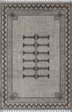 Momeni Rabat RBT-3 Machine Made Contemporary Geometric Indoor Area Rug Black 10' x 14' RABATRBT-3BLKA0E0