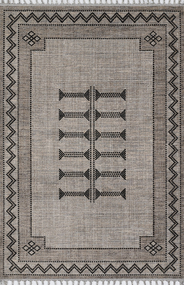 Momeni Rabat RBT-3 Machine Made Contemporary Geometric Indoor Area Rug Black 10' x 14' RABATRBT-3BLKA0E0