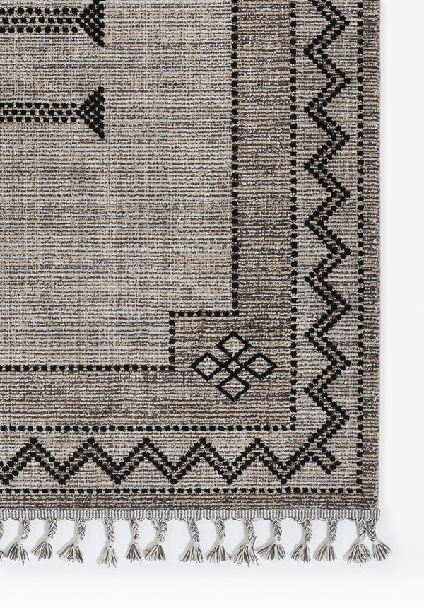 Momeni Rabat RBT-3 Machine Made Contemporary Geometric Indoor Area Rug Black 10' x 14' RABATRBT-3BLKA0E0