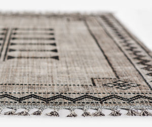 Momeni Rabat RBT-3 Machine Made Contemporary Geometric Indoor Area Rug Black 10' x 14' RABATRBT-3BLKA0E0