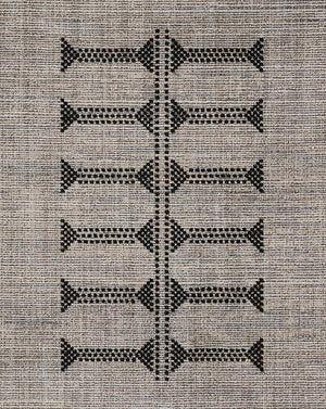Momeni Rabat RBT-3 Machine Made Contemporary Geometric Indoor Area Rug Black 10' x 14' RABATRBT-3BLKA0E0