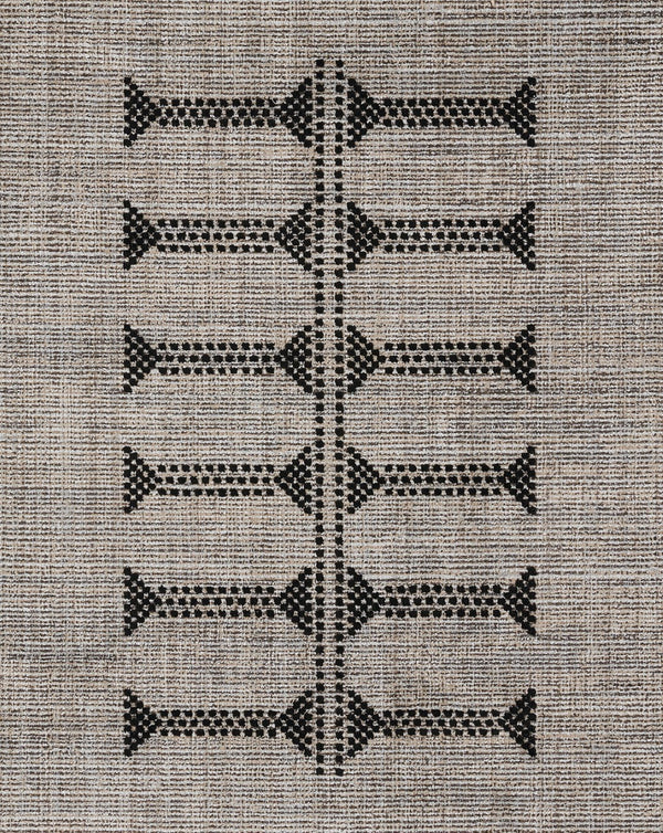 Momeni Rabat RBT-3 Machine Made Contemporary Geometric Indoor Area Rug Black 10' x 14' RABATRBT-3BLKA0E0