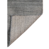 AMER Rugs Raffia RAF-2 Hand-Loomed Striped Transitional Area Rug Silver 9' x 12'