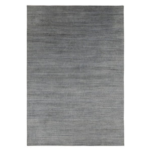 AMER Rugs Raffia RAF-2 Hand-Loomed Striped Transitional Area Rug Silver 9' x 12'