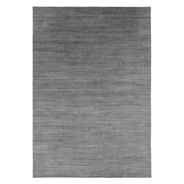 AMER Rugs Raffia RAF-2 Hand-Loomed Striped Transitional Area Rug Silver 9' x 12'