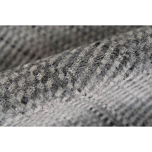 AMER Rugs Raffia RAF-2 Hand-Loomed Striped Transitional Area Rug Silver 9' x 12'