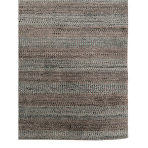 AMER Rugs Raffia RAF-5 Hand-Loomed Striped Transitional Area Rug Dark Gray 9' x 12'