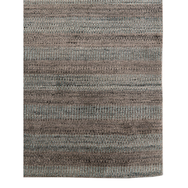 AMER Rugs Raffia RAF-5 Hand-Loomed Striped Transitional Area Rug Dark Gray 9' x 12'