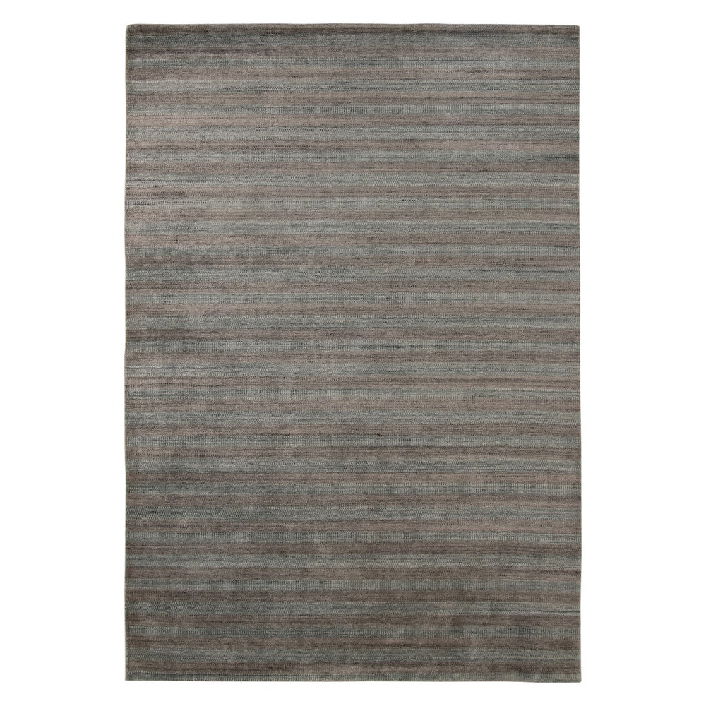 AMER Rugs Raffia RAF-5 Hand-Loomed Striped Transitional Area Rug Dark Gray 9' x 12'