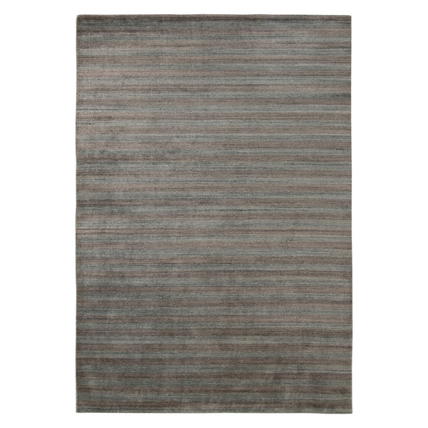 AMER Rugs Raffia RAF-5 Hand-Loomed Striped Transitional Area Rug Dark Gray 9' x 12'