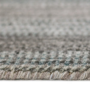 AMER Rugs Raffia RAF-5 Hand-Loomed Striped Transitional Area Rug Dark Gray 9' x 12'