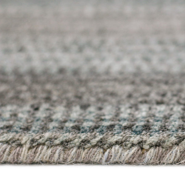 AMER Rugs Raffia RAF-5 Hand-Loomed Striped Transitional Area Rug Dark Gray 9' x 12'