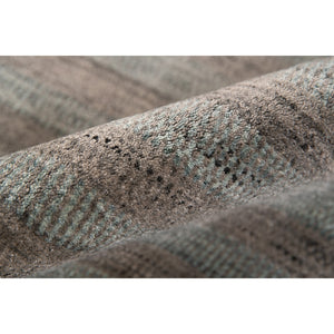 AMER Rugs Raffia RAF-5 Hand-Loomed Striped Transitional Area Rug Dark Gray 9' x 12'