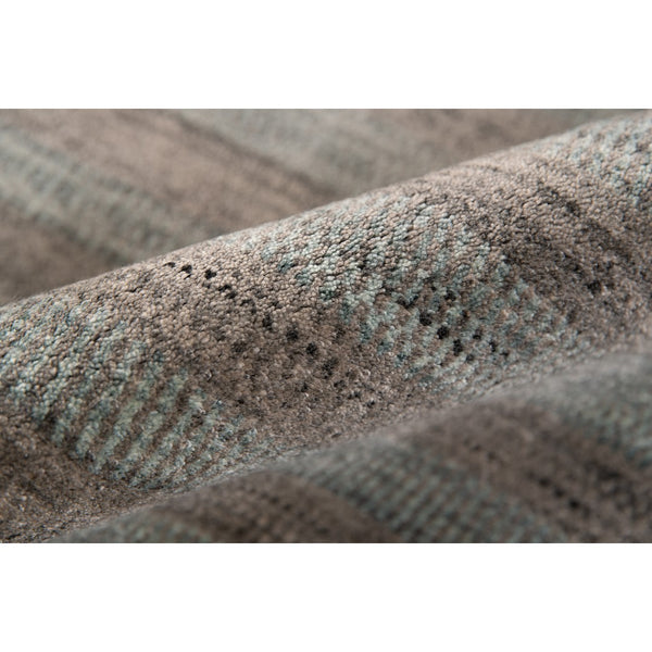 AMER Rugs Raffia RAF-5 Hand-Loomed Striped Transitional Area Rug Dark Gray 9' x 12'