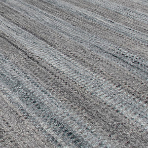 AMER Rugs Raffia RAF-7 Hand-Loomed Striped Transitional Area Rug Gray/Blue 9' x 12'