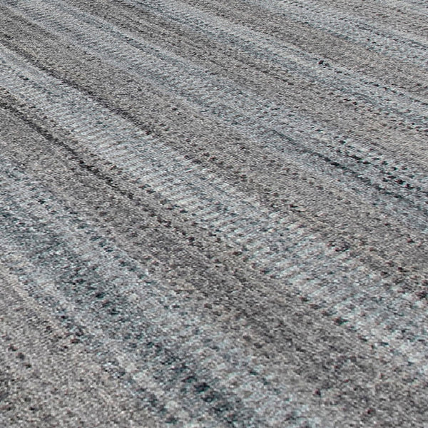 AMER Rugs Raffia RAF-7 Hand-Loomed Striped Transitional Area Rug Gray/Blue 9' x 12'